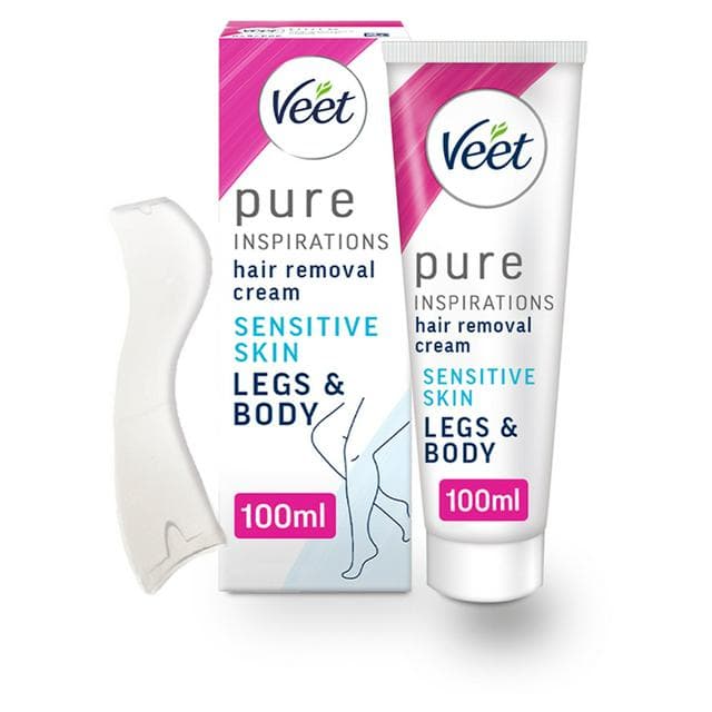 Veet Pure Hair Removal Cream Body & Legs for Sensitive Skin 100ml - gallery image 1