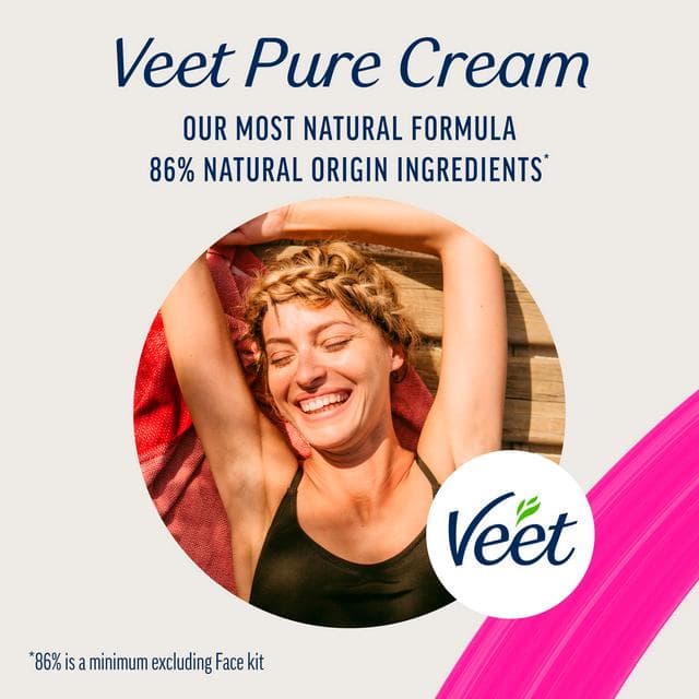 Veet Pure Hair Removal Cream Body & Legs for Sensitive Skin 100ml - gallery image 6
