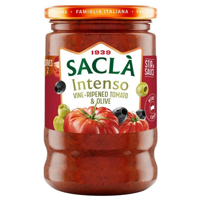 Sacla Stir In Olive & Tomato Sauce 190g - gallery image 1