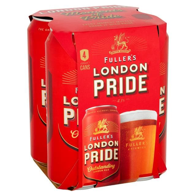 Fuller's London Pride 4.7% Amber Ale Beer Cans 4x500ml - gallery image 1