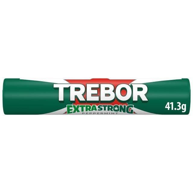 Trebor Extra Strong Peppermint Mints Roll 41.3g - gallery image 1