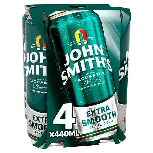 John Smith's Extra Smooth Ale Cans 4x440ml - gallery image 1
