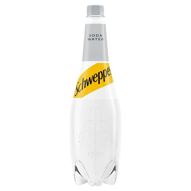 Schweppes Soda Water 1L - gallery image 1