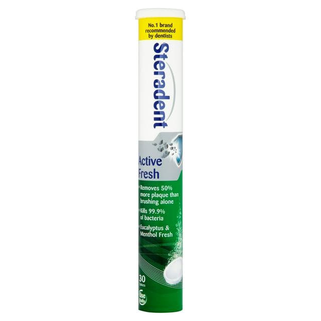 Steradent Active Fresh Denture Cleaning Tablets x30 - gallery image 1