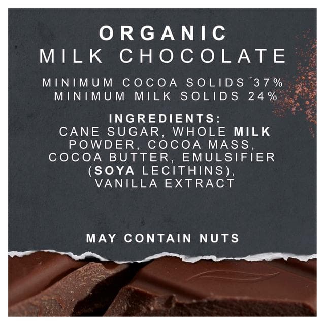 Green & Black's 90g Organic 37% Milk Chocolate Bar - gallery image 3