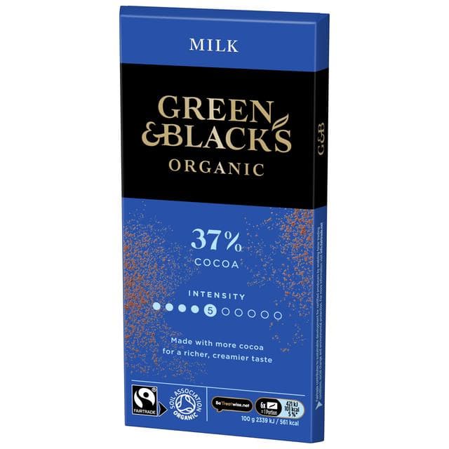 Green & Black's 90g Organic 37% Milk Chocolate Bar - gallery image 5
