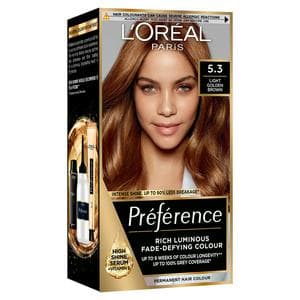 L'Oreal Paris Preference Permanent Hair Dye Virginia Light Golden Brown 5.3