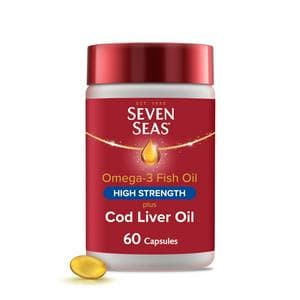 Seven Seas Cod Liver Oil High Strength Omega-3 60 Caps