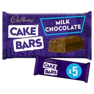 Cadbury 5 x Milk Chocolate Cake Bars