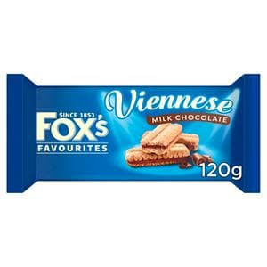 Fox's 120g Biscuits Milk Chocolate Viennese