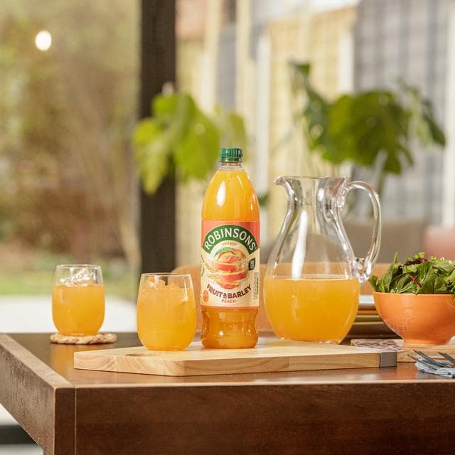 Robinsons Fruit & Barley Peach Squash No Added Sugar 1L - gallery image 4