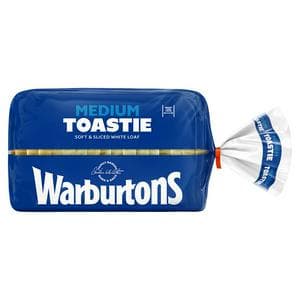 Warburtons Medium Sliced White Bread 400g