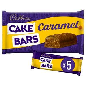 Cadbury 5 x Milk Chocolate Caramel Cake Bars