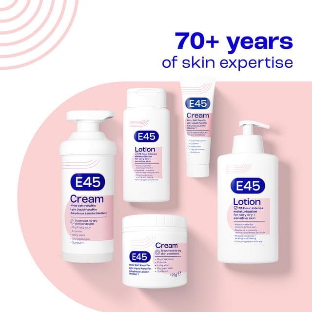 E45 Moisturiser Body Lotion for Very Dry Skin 500ml - gallery image 3
