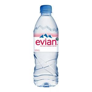 Evian Natural Bottled Mineral Still Water 500ml
