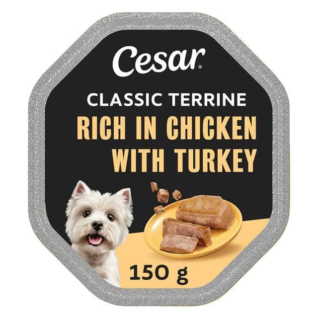 Cesar Classic Terrine 150g Chicken & Turkey in Loaf Wet Dog Food Tray - gallery image 1
