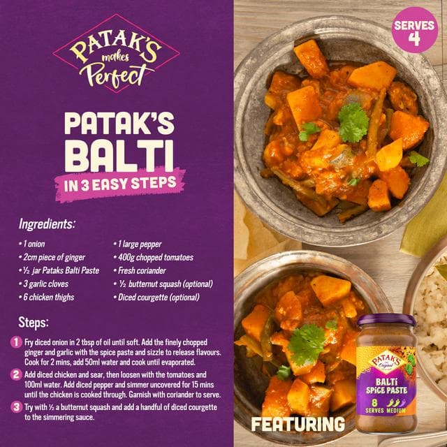 Patak's Balti Spice Paste 283g - gallery image 2