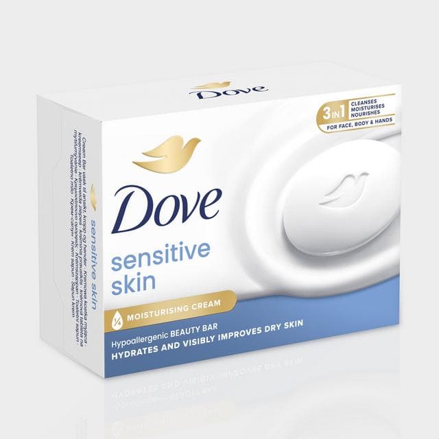 Dove 2 x 90g Pure & Sensitive Skin Hypoallergenic Beauty Bar Cream Soap - gallery image 2