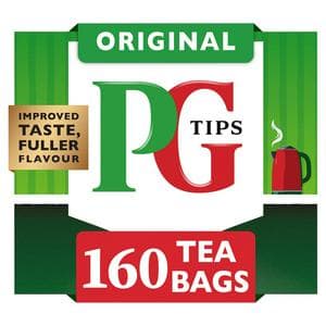 PG Tips 160 x Original Black Tea Bags 500g