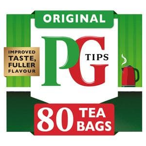 PG Tips 80 x Original Black Tea Bags 250g