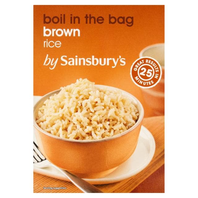 Sainsbury's Boil In The Bag Brown Rice 4x125g - gallery image 1