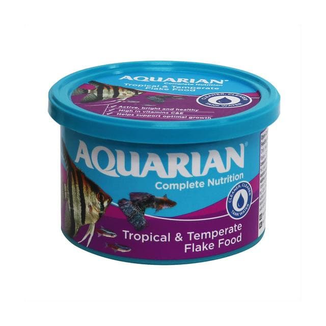 Aquarian Tropical Fish Food, Flakes 50g - gallery image 1
