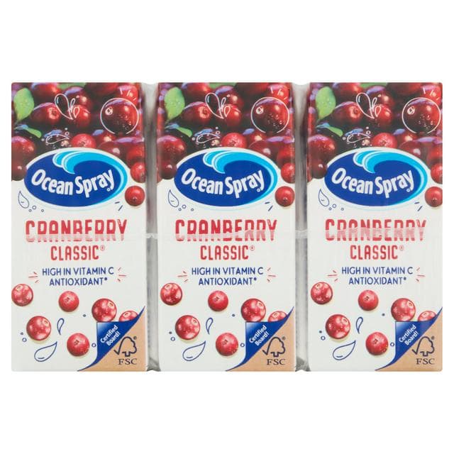 Ocean Spray Cranberry Classic Juice Drink 3x200ml - gallery image 1