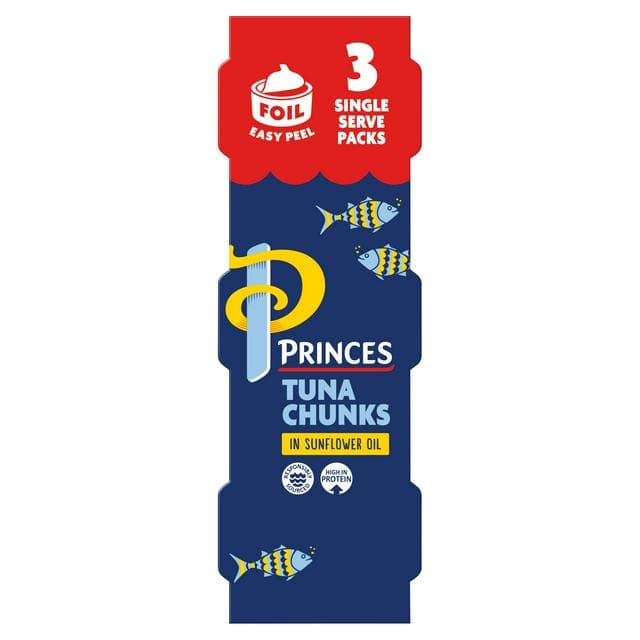 Princes Tuna Chunks in Sunflower Oil 3x80g (3x56g) - gallery image 1