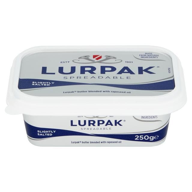 Lurpak Slightly Salted Spreadable Blend of Butter & Rapeseed Oil 250g - gallery image 2