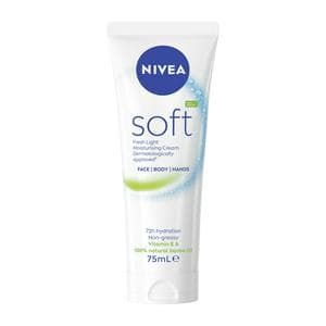 Nivea Soft Moisturiser for Face Hands & Body 75ml