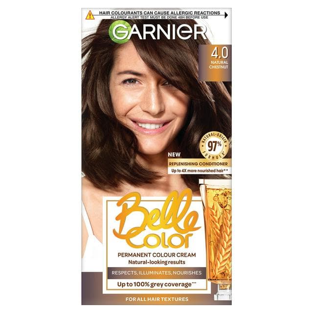 Garnier Belle Color Natural Permanent Hair Dye Dark Brown 4 - gallery image 1