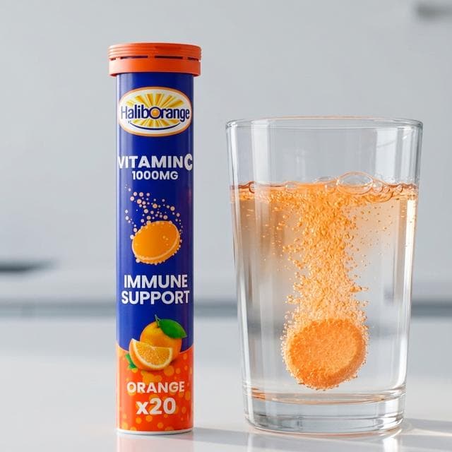 Haliborange Vitamin C Tablets, Effervescent, Ruby Red Orange x20 - gallery image 2