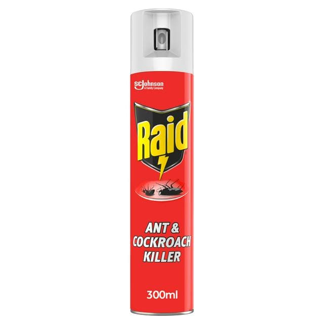 Raid Ant & Cockroach Insect Killer Aerosol Spray 300ml - gallery image 1