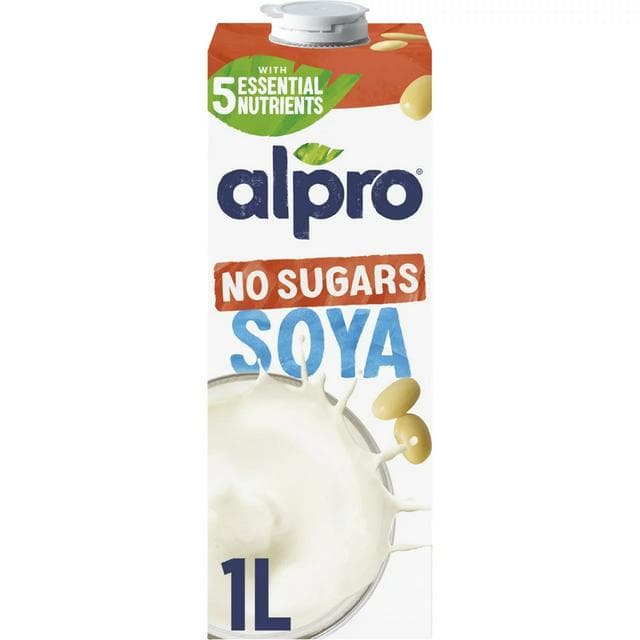 Alpro 1L Soya No Sugar Long Life Dairy Free Drink - gallery image 1
