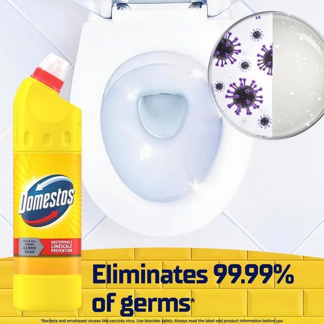 Domestos Citrus Fresh Thick Bleach Toilet & Multipurpose Cleaner 750ml - gallery image 2