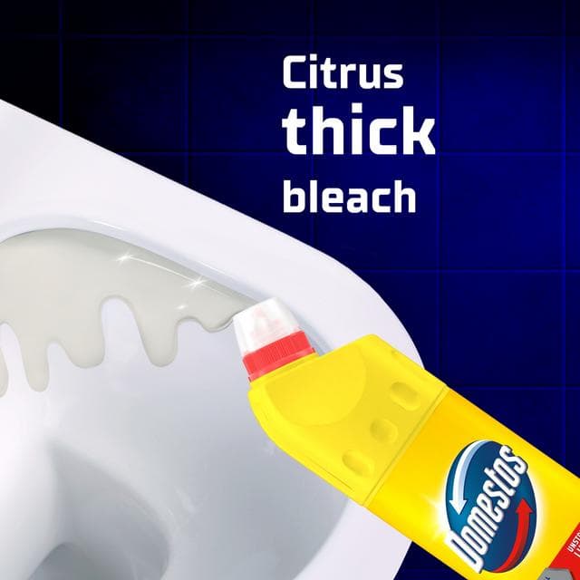 Domestos Citrus Fresh Thick Bleach Toilet & Multipurpose Cleaner 750ml - gallery image 4