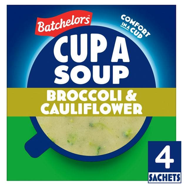 Batchelors Cup a Soup, Broccoli & Cauliflower x4 101g - gallery image 1