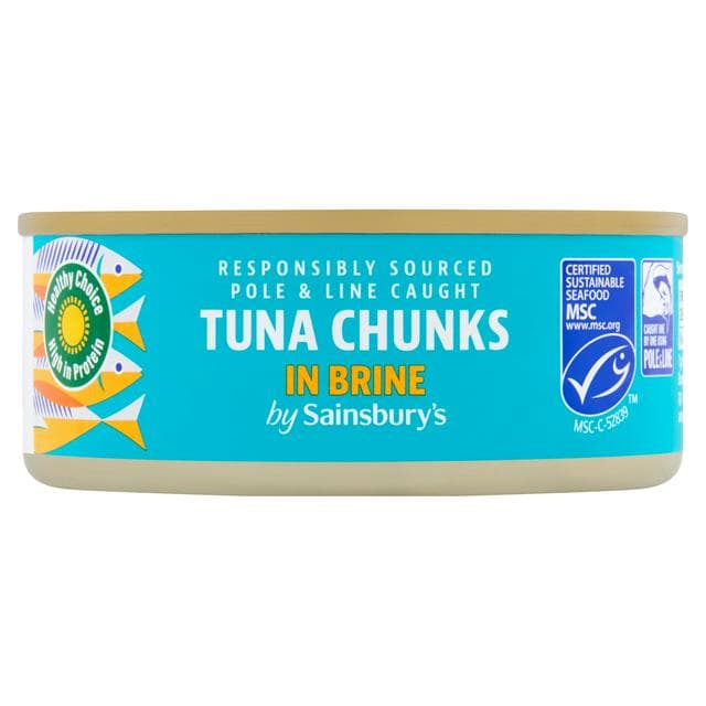 Sainsbury's Tuna Chunks in Brine 145g - gallery image 1