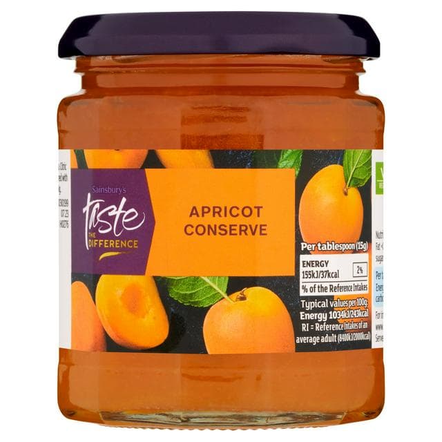 Sainsbury's Apricot Conserve, Taste the Difference 340g - gallery image 1