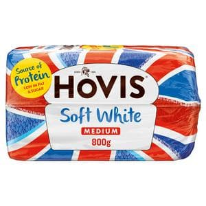 Hovis Soft Medium Sliced White Bread 800g
