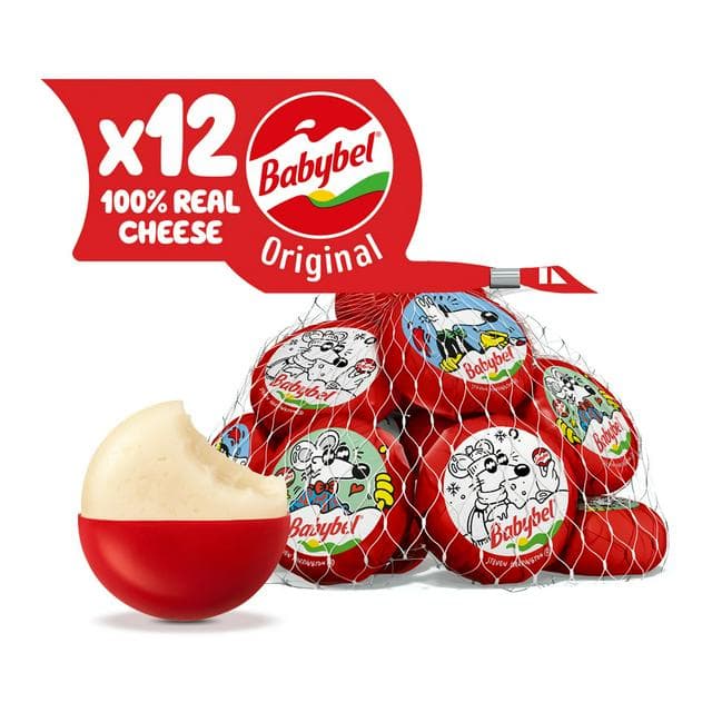 Mini Babybel Original Cheese Snacks 12x20g - gallery image 1