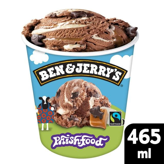 Ben & Jerry's Phish Food Chocolate Ice Cream Tub 465ml - gallery image 1