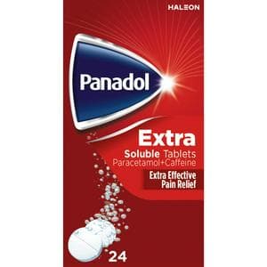 Panadol 24 x Paracetamol + Caffeine Extra Soluble Tablets