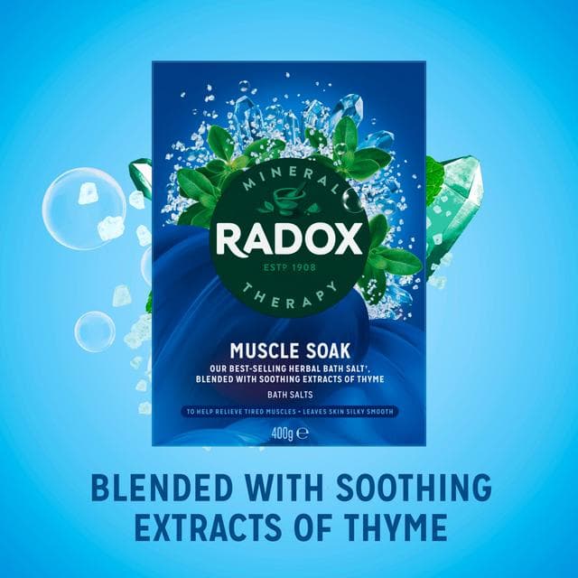 Radox Mineral Therapy Bath Salts Muscle Soak 400g - gallery image 4