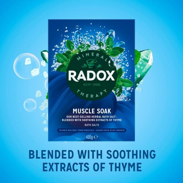 Radox Mineral Therapy Bath Salts Muscle Soak 400g - gallery image 4