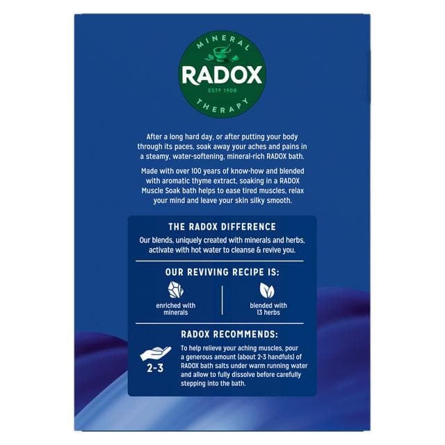 Radox Mineral Therapy Bath Salts Muscle Soak 400g - gallery image 6