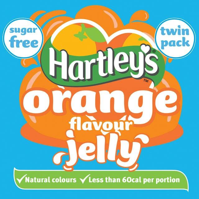 Hartleys Sugar Free Orange Jelly Twin Pack 23g - gallery image 1