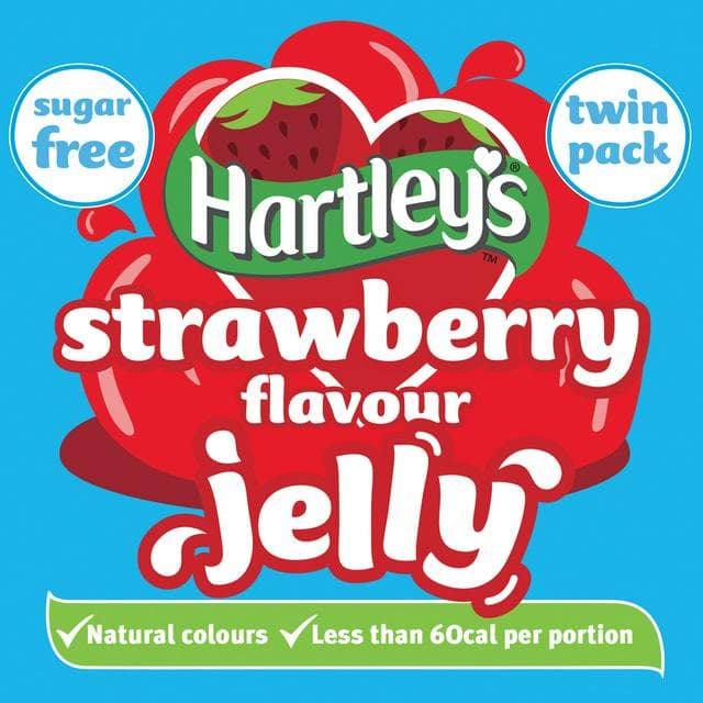 Hartley's Sugar Free Strawberry Jelly Twin Pack 23g - gallery image 1