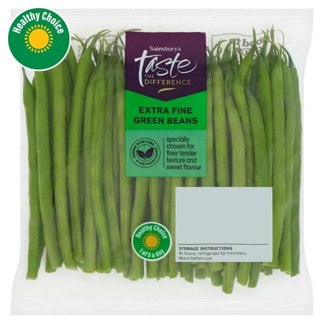 Sainsbury's 200g Extra Fine Green Beans,Taste the Difference - gallery image 1