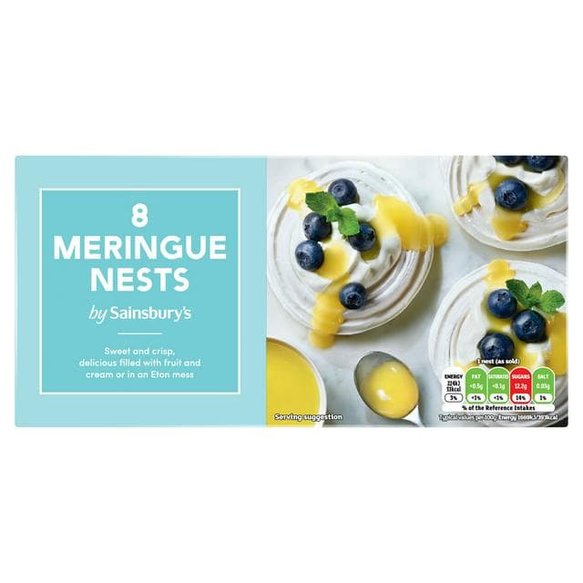 Sainsbury's Meringue Nests x8 124g - gallery image 1